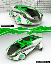 Car design contest winner and finalist Peugeot Verde